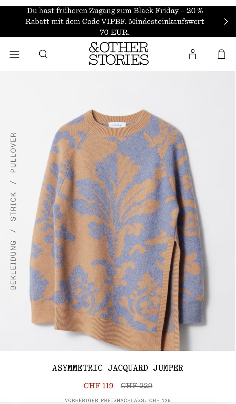 Other Stories Maglioni & Felpe: & Other Stories Pullover, XS, neu mit Etikett. – Nuovo e nell'imballaggio originale da Niederrohrdorf venduto da gigerch 9