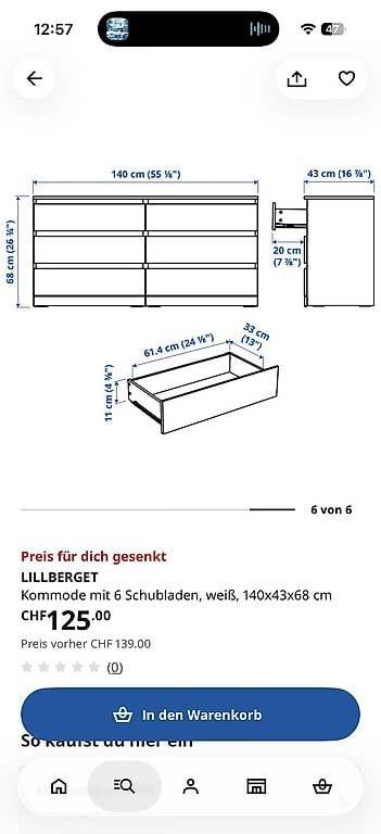Commodes: Ikea Kommode  – D'occasion à Lausen par Milli_99