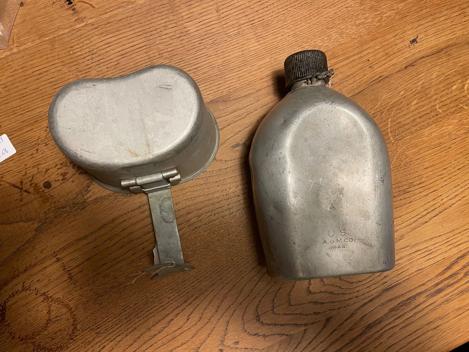 US Army Uniformi: Original us Army WW2 canteen – Usato da Oberbütschel venduto da Woodie2005 8
