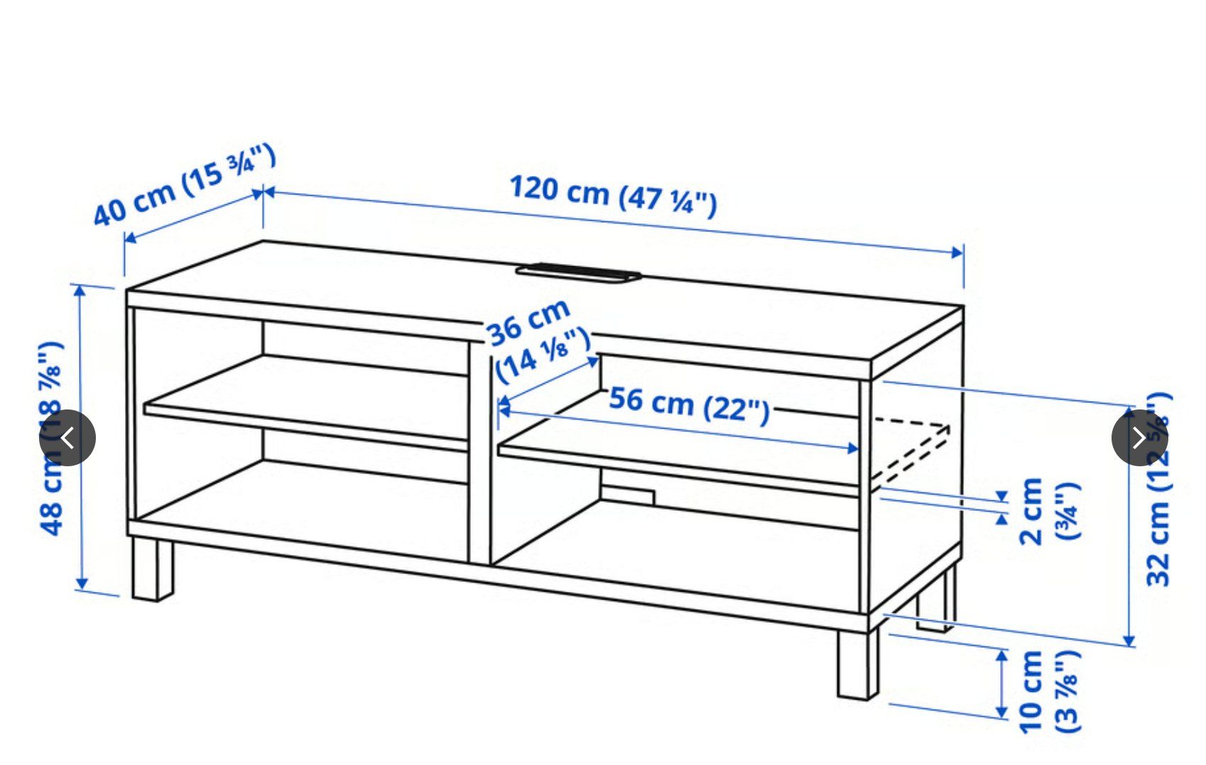 Ikea Mobili TV: Banc TV Besta 120x40x38 cm – Usato da Avully venduto da ife_n7tn 3
