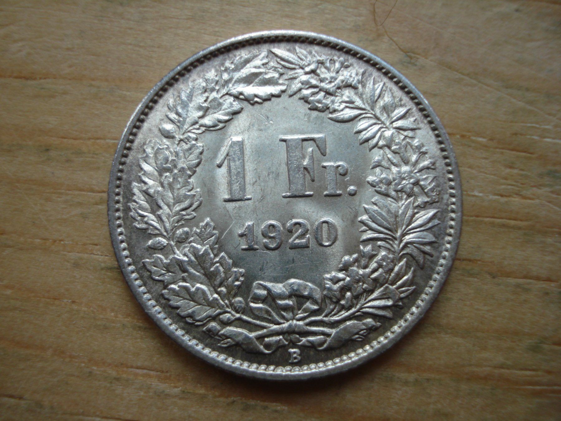 Tutti le monete: (B) 1 Franken 1920 STGL – Usato da Erlach venduto da Net-Coins