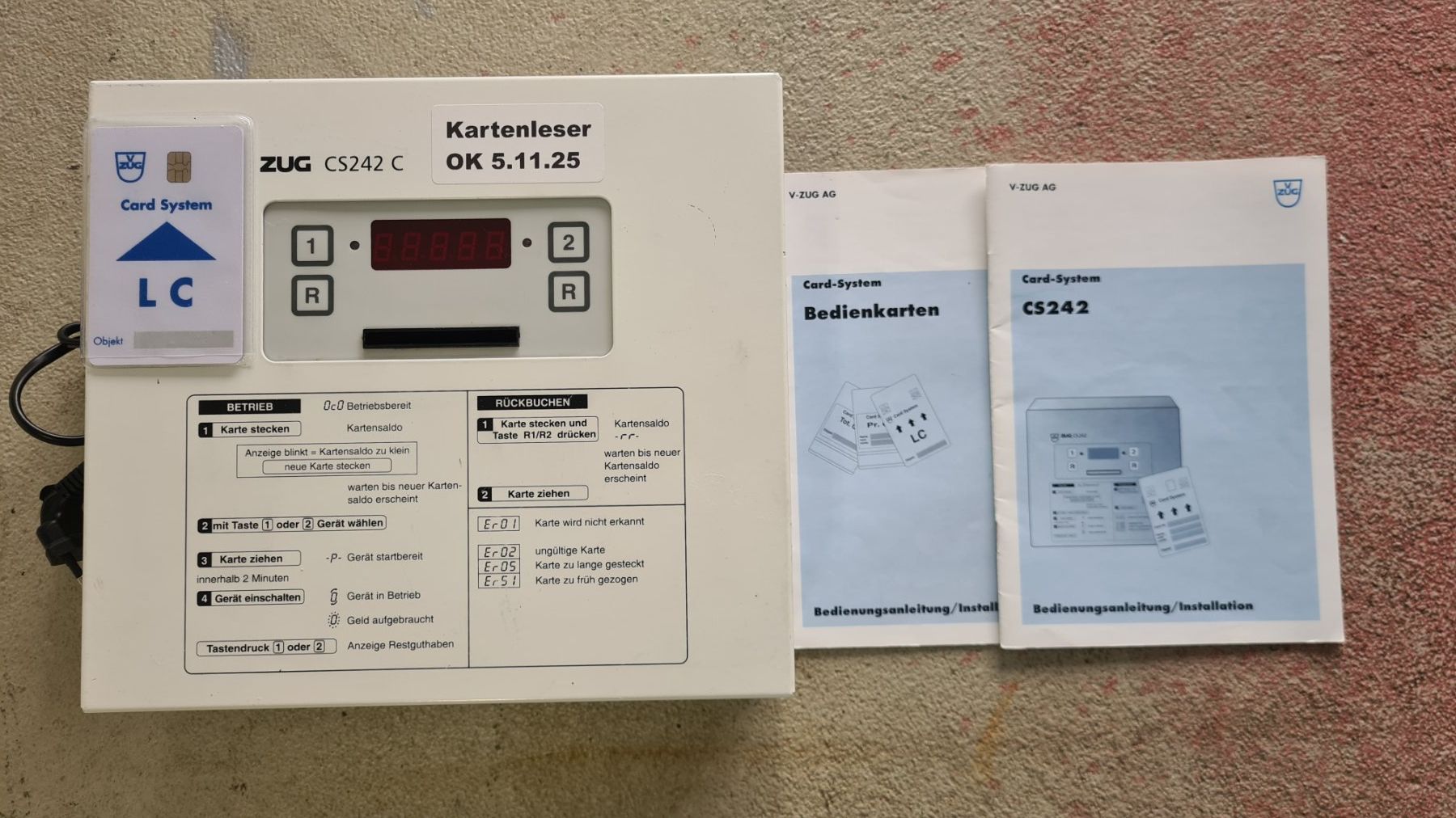 Kassen: VZug Card System – Gebraucht aus Andermatt von Bozel
