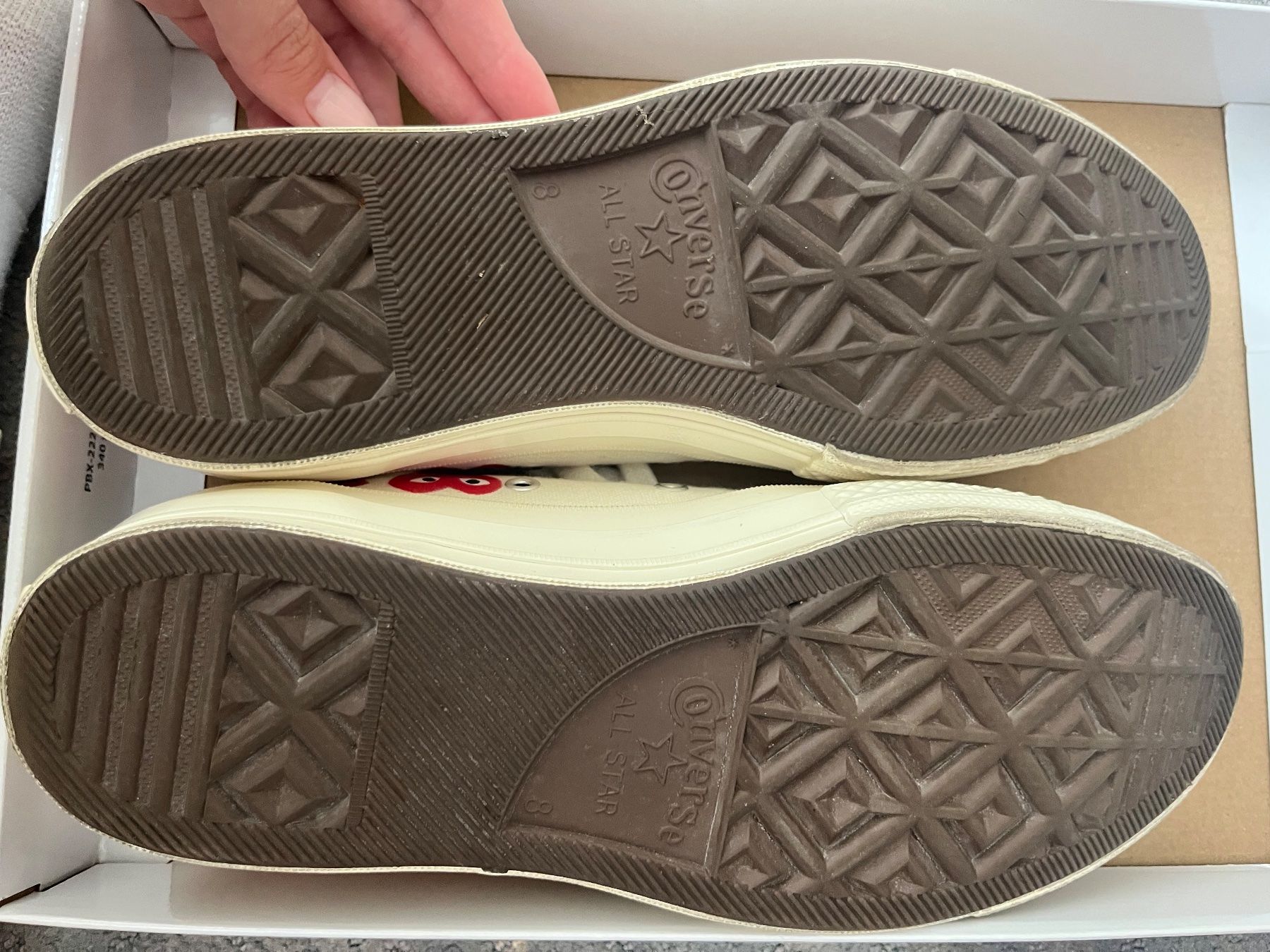 Comme Des Garcons Scarpe da uomo: Comme des Garcons Converse Schuhe, Grösse 41.5! – Usato da Kloten venduto da Deborah25 5