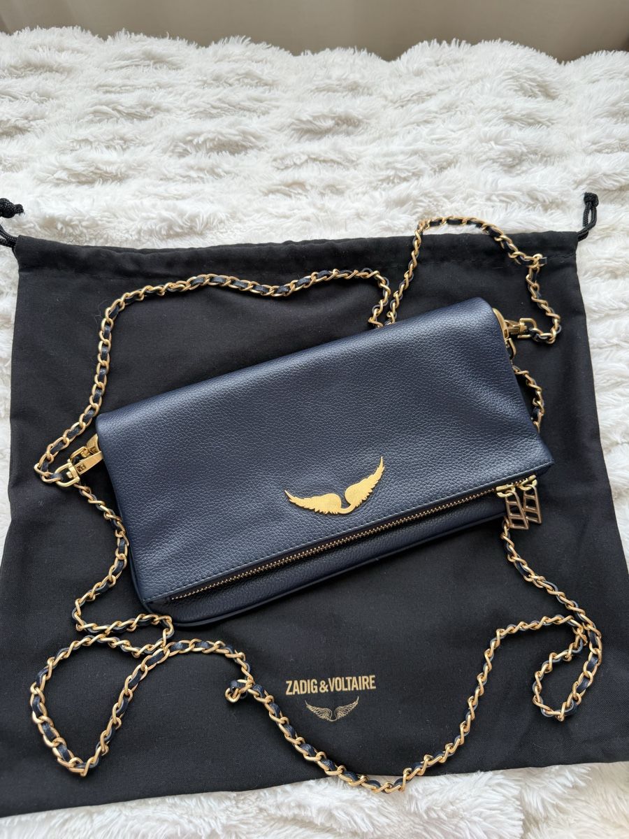 Zadig & Voltaire Borse da donna: Zadig & Voltaire Clutch, Dunkelblau – Nuovo (secondo la descrizione) da Meilen venduto da laraherre 3