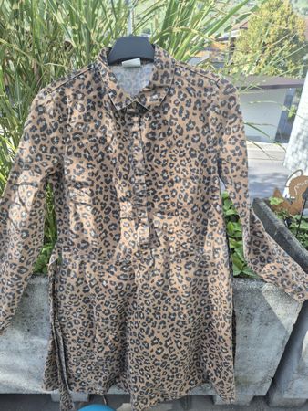 VILA schönes ANIMAL PRINT kleid im Shabby Look Grösse 38