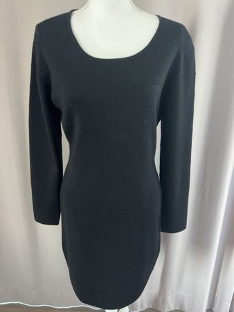 Apart Strickkleid, Gr. 40, Schwarz, 50% Merino, Apart