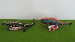 Schleich Salamander und Chamäleon Figuren, neuwertig