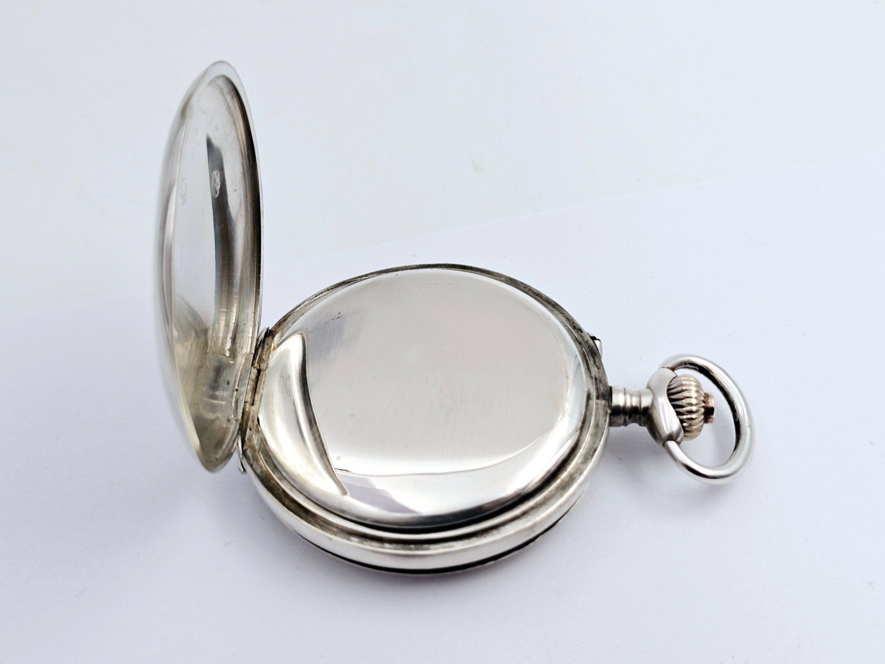 Uhren: Antike Savonette Taschenuhr 800 Silber – Gebraucht aus Bassersdorf von AnkerWatch 6