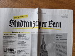 Stadt Anzeiger Bern 1999 - Vintage Zeitung - Berner Münster