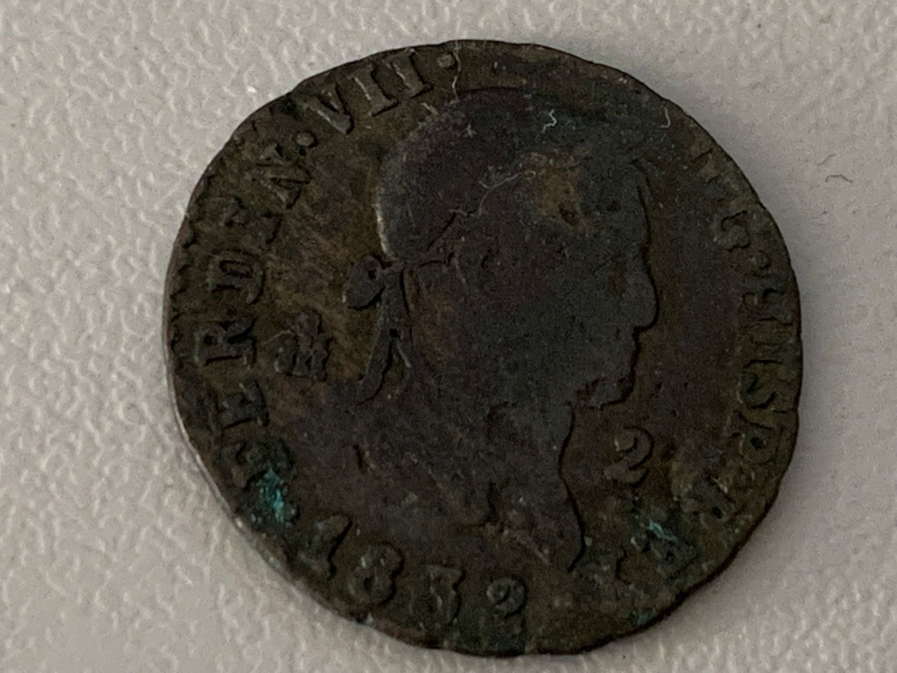 Alle Münzen: FERNANDO VII , 2 MARAVEDIS DE 1832 , SEGOVIA – Gebraucht aus Zufikon von SULMI02 1