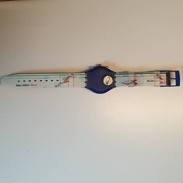 Swatch Orologi: Swatch Chrono GOLD MEDAL Michael Johnson – Nuovo e nell'imballaggio originale da Wil SG venduto da Drop4 1