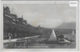 Luzern - Schweizerhofquai mit Rigi - animee