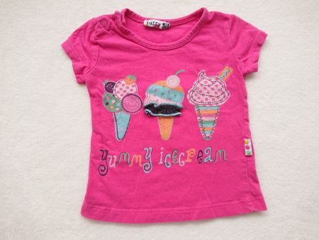 Baby Girl T-Shirt Tuffy Gr. 80 100% Baumwolle - Icecream
