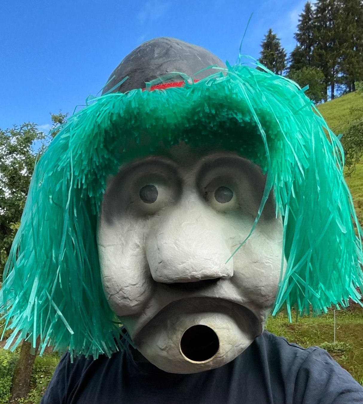 Maschere: Basler Fasnacht Larve, Gespenst, Wolke, Bauer – Usato da Trachslau venduto da T140