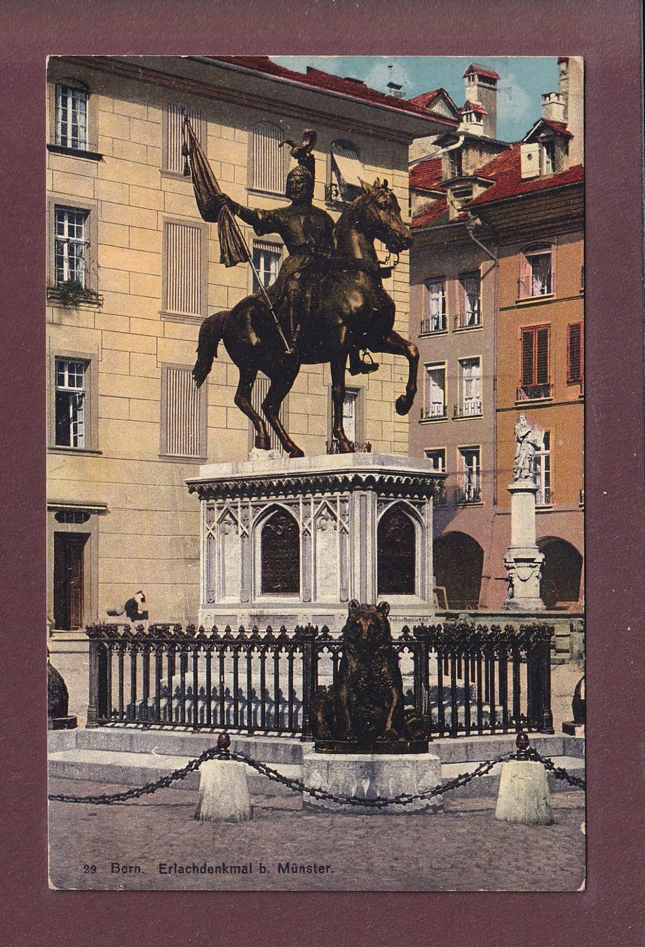 Cartes postales: BERN - Erlachdenkmal - 1926 – D'occasion à Pully par nicecards