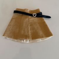 Puppenkleider, Gürtel Sasha, Herz Schnalle mit Strass, Gurt
