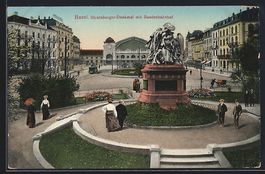 Basel, Strassburger-Denkmal mit Bundesba