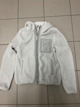 46 Nord Teddy Fleecejacke mit Kapuze grau