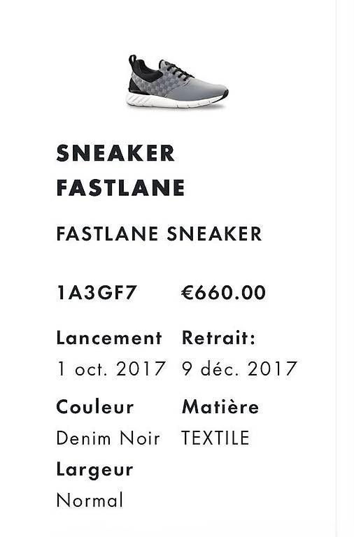 Louis Vuitton Scarpe da uomo: Louis Vuitton Sneaker Fastlane 1A3GF7 taille 41 – Nuovo e nell'imballaggio originale da Le Grand-Saconnex venduto da ThibValais88 4