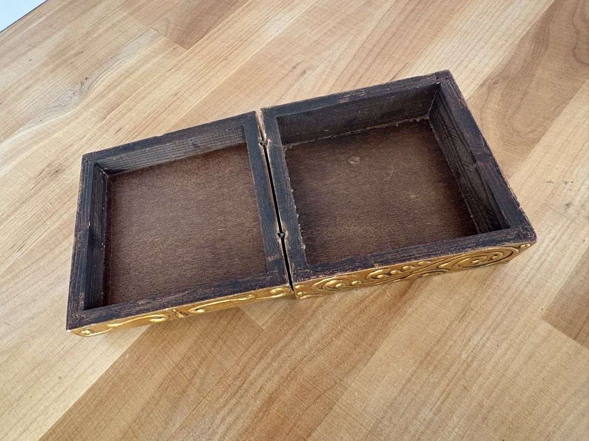 Portagioie: Holz Box Dose mit Bild von Kind – Usato da Rümlang venduto da SchumBru10 2