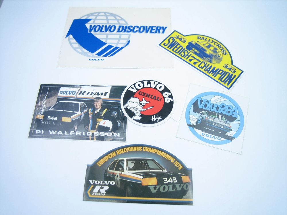 Vintage 6 Werbe Volvo Aufkleber/Sticker | Kaufen auf Ricardo