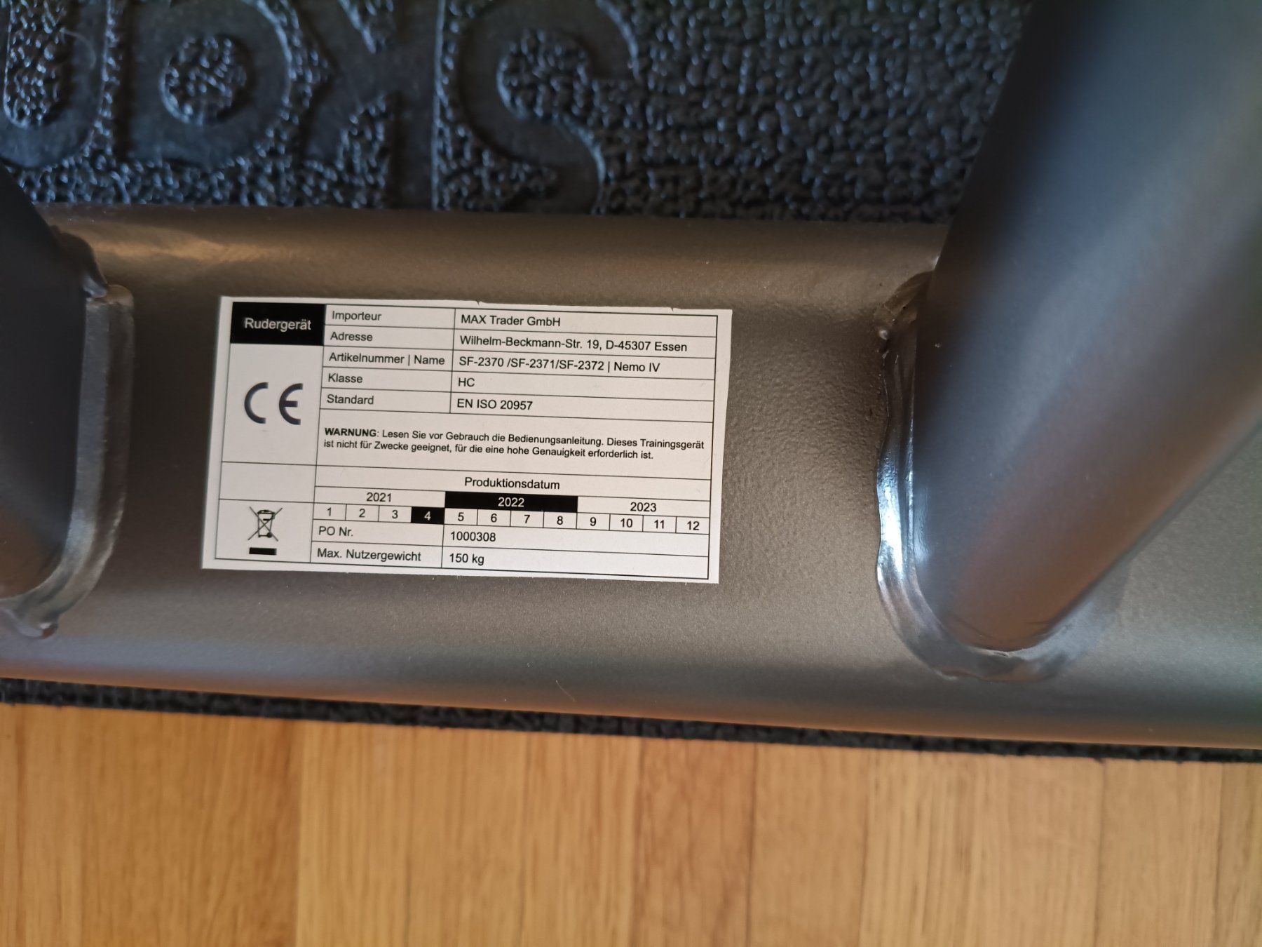 Hometrainer: Wasserrudergerät Skandika Nemo IV – Gebraucht aus Zürich von r_b24mt 3