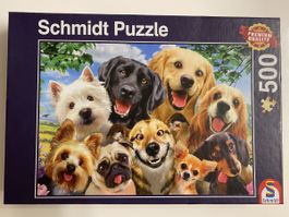 Schmidt Puzzle Hunde 500 Teile, vollständig