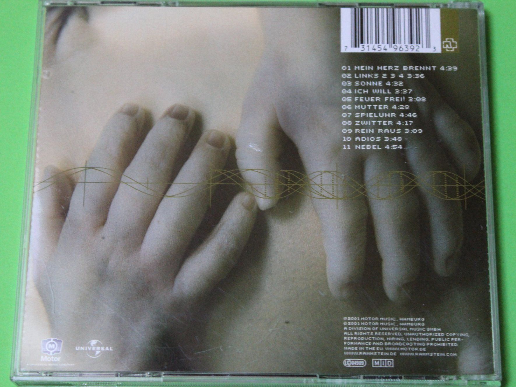 CD: RAMMSTEIN - MUTTER CD 2001 mit "Sonne" und "Links 2 3 4" – Usato da Tübach venduto da JamesStone 2