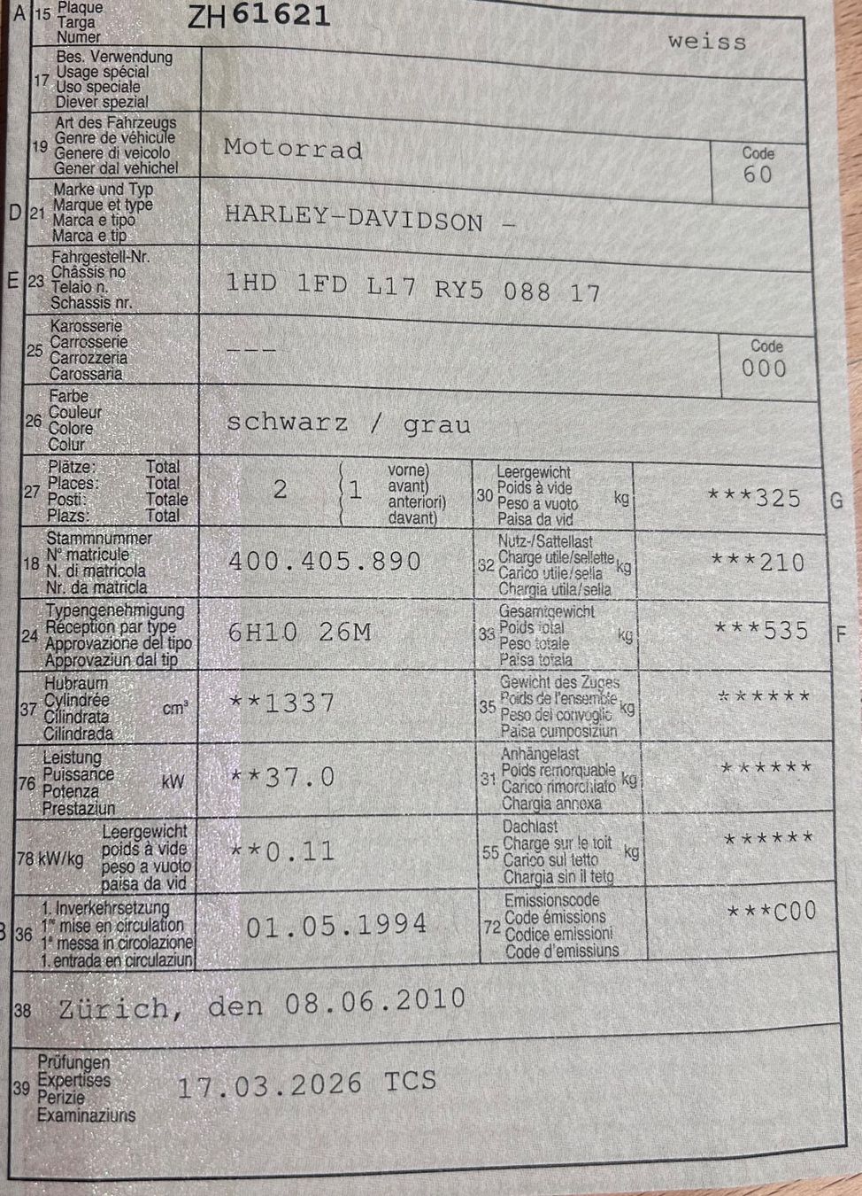 Harley-Davidson Touring: Harley Davidson – Usato da Wald ZH venduto da Landgraf 4
