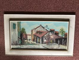 Gemälde "Paris", E. Delacroix, Öl auf Leinwand, 86/51.5 cm