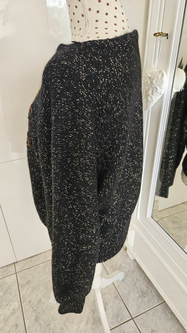 Maglioni & Felpe: Exklusiver Damenpullover mit Leopardkopf, Grösse 40 Wolle – Usato da Gossau ZH venduto da fashiontwo 2
