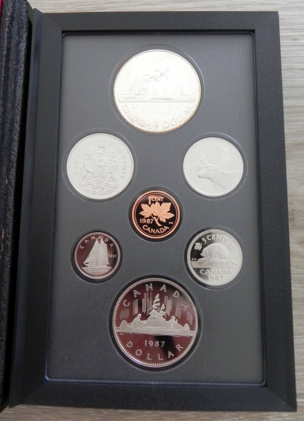 Toutes les monnaies: Original Münzenset - Mintset- Canada 1987 Proof - PP – Neuf avec emballage d'origine à Biel/Bienne par Gogolozi 3
