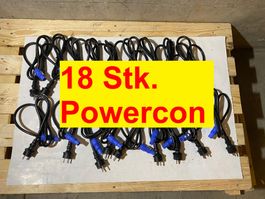 18x Powercon - Schuko, Movinghead DMX Pioneer DJM Mischpult