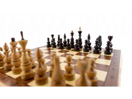 Schachspiel "Debut" Aus Holz Schachbrett Holzecke
