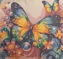 Malen nach Zahlen- Schmetterling  30x30cm