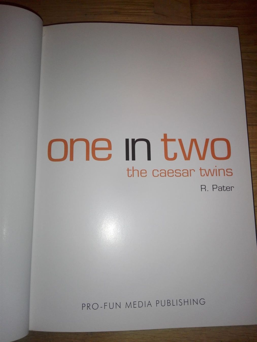 Bücher: One in Two - The Caeser Twins   (Deutsch – Gebraucht aus St. Gallen von elkapone 2