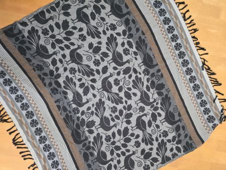 Kleidung: Foulard Wolle/Seide mit Fransen