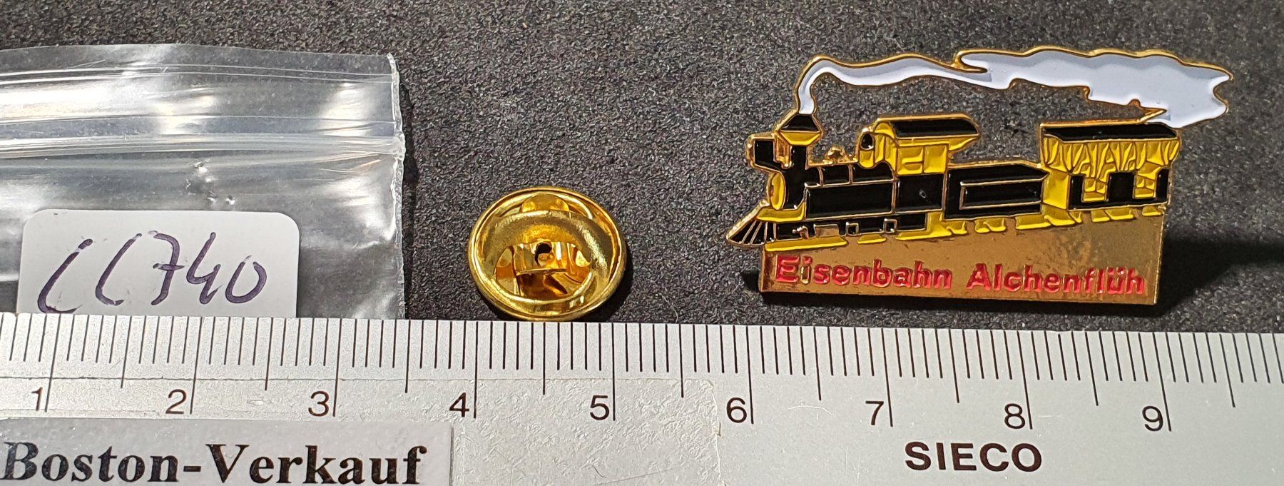 Placchette & Badge: CC740 - Dampflokomotive Eisenbahn Alchenflüh – Usato da Reinach BL venduto da Boston-Verkauf 1