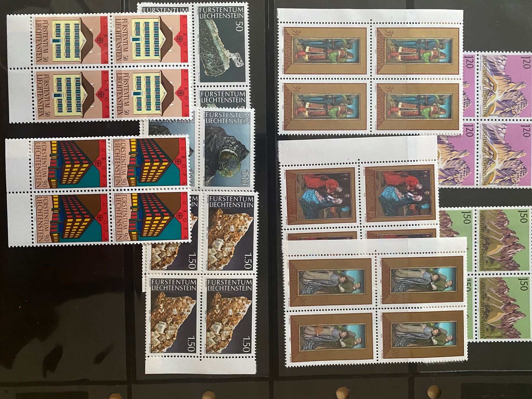 Tous les timbres: BRIEFMARKEN, Liechtenstein, postfrisch – Neuf (Voir description) à Zürich par rrfactory 4