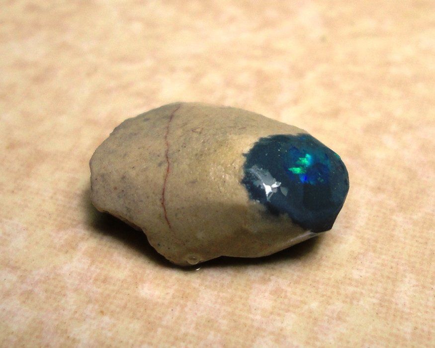 Pietre preziose: Schwarzer Opal 8 ct Lightning Ridge 20x15 mm – Nuovo e nell'imballaggio originale da zuerich venduto da Jewlsdesign 1