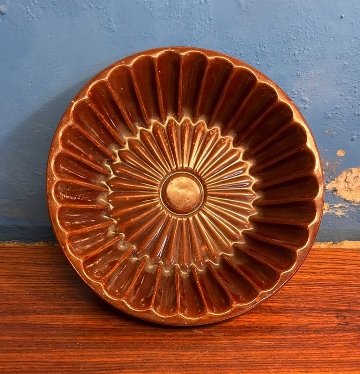 MOULE A KOUGLOF FLEUR DE LYS RARE ET TRES ANCIEN XIXème TERRE CUITE VERNISSEE EUR 110,00