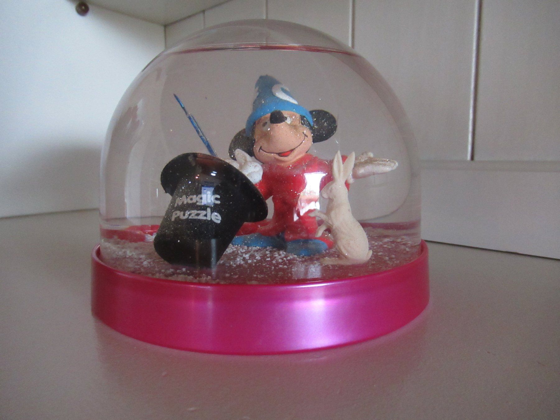 Statuette: Micky Mouse Schneekugel Magic Puzzle – Usato da Trimbach venduto da donlyn 1