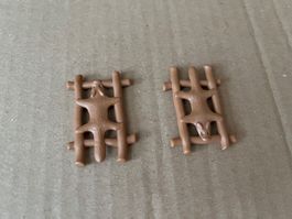 Playmobil 2x Biberfell auf Rahmen
