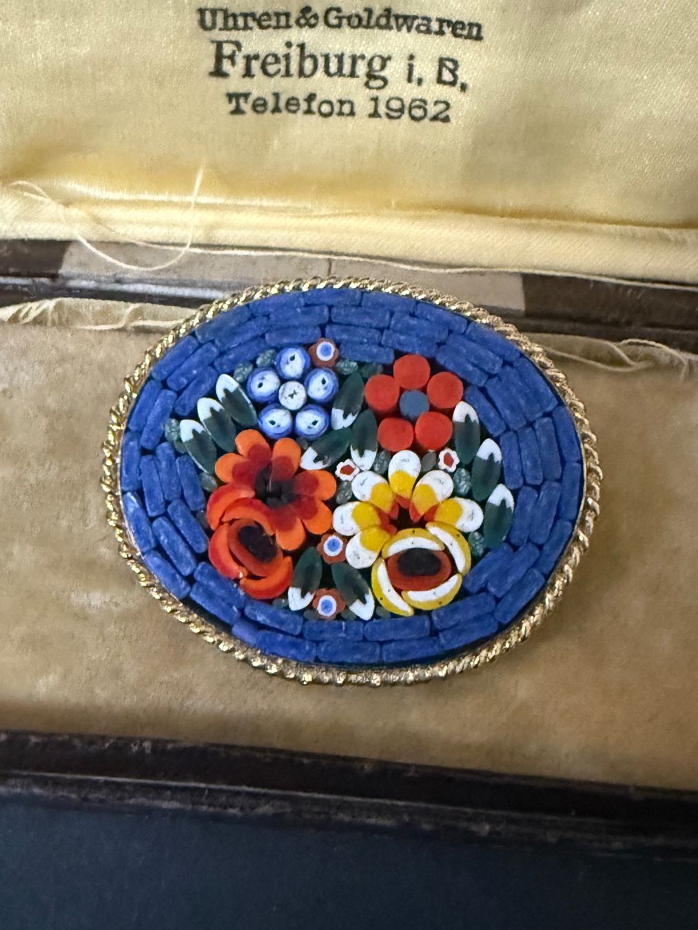 Spille & Fermagli: Vintage Mikromosaik Brosche – Usato da Spiegel b. Bern venduto da Rogger72