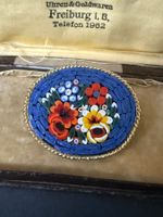 Vintage Mikromosaik Brosche