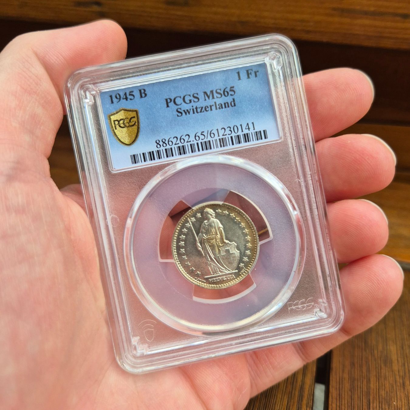 Tutti le monete: 1 Franken 1945 PCGS MS65 – Usato da Flüelen venduto da maxantik 1