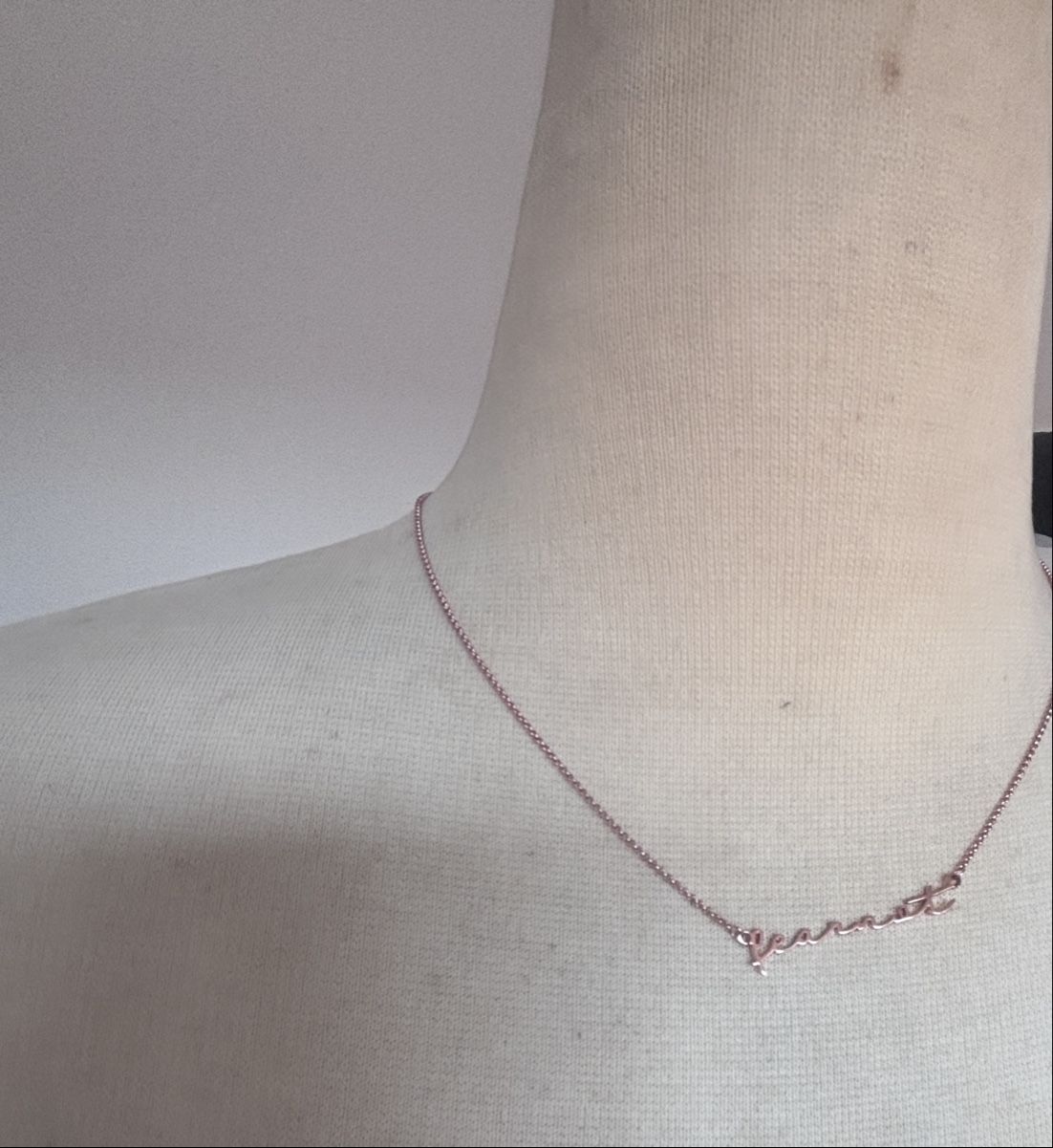 Catenine: Handmade Necklace,personalize charm. Rose Gold Plated . – Nuovo (secondo la descrizione) da Dübendorf venduto da S1973E 1