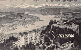 Vogelschau-AK: Ütliberg, gelaufen 1912