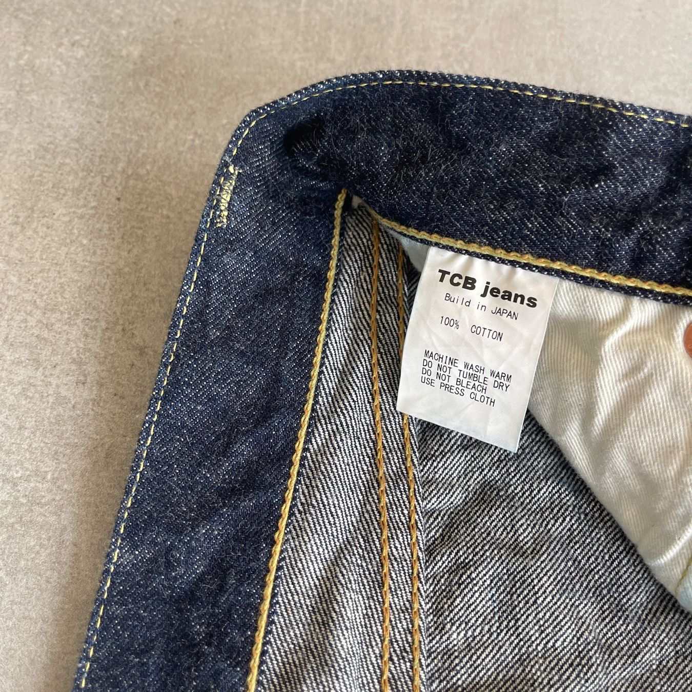 Jeans: TCB Japanese Raw Selvedge Jeans – Usato da Bern venduto da shoprestoredvintage 4