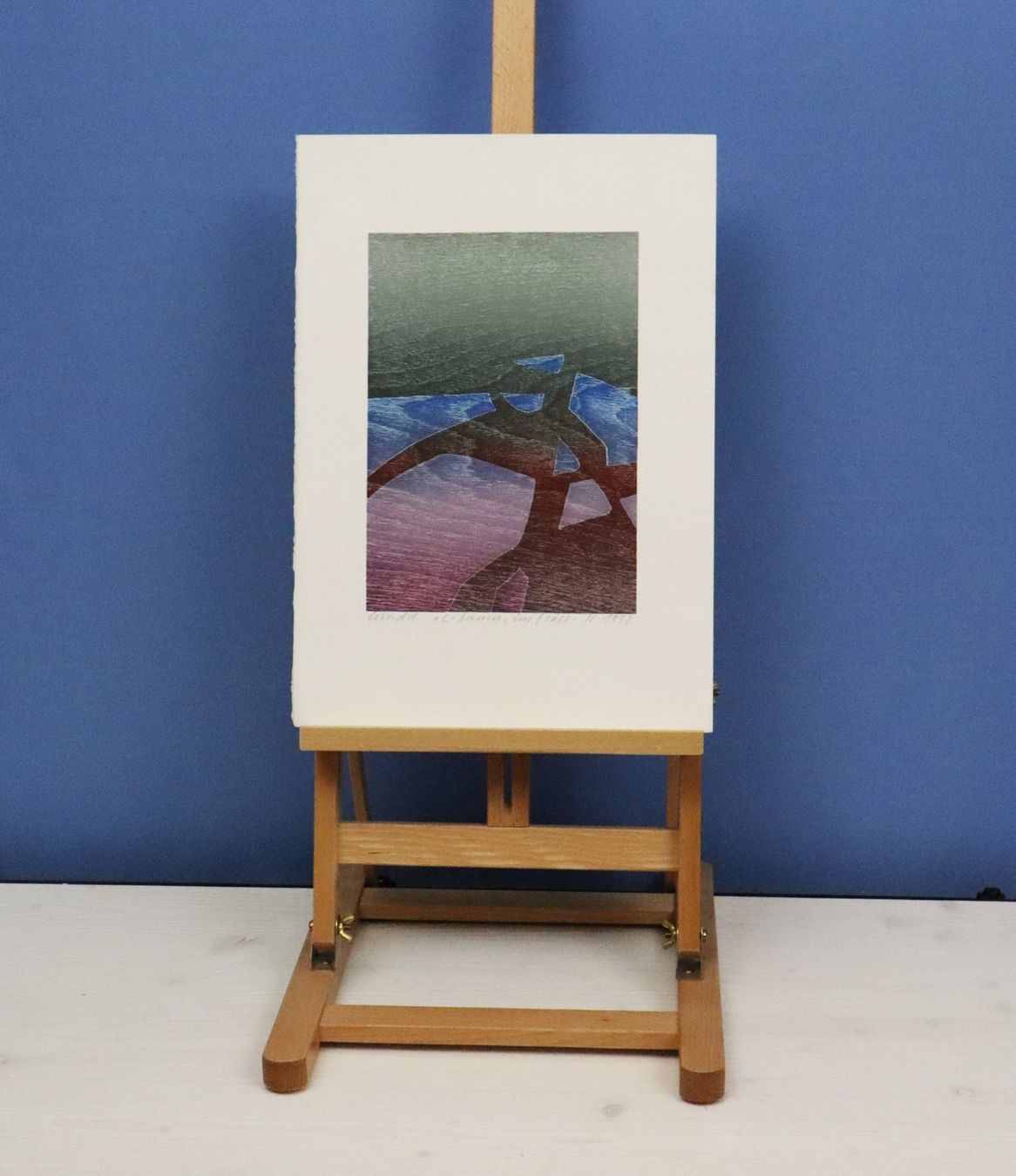 Xilografie: Franz Eggenschwiler 1930-2000, Holzschnitt, "Lebensbaum" – Usato da Zug venduto da Kunst-Fundgrube 3
